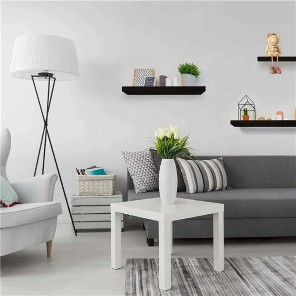 Floating Shelves Wall Shelf Solid Wood for Bathroom Bedroom Kitchen Set of 3
